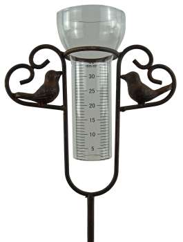 Preview: Elegante Regenmesser Vogel mit zwei Herzen